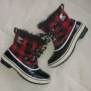 Sorel Torino plaid waterproof winter snow boots 7